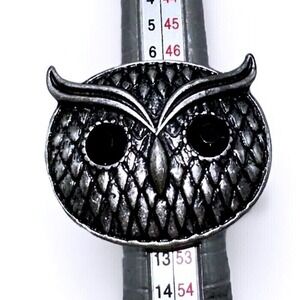 Vintage Owl Hoot Owl Bird Cocktail Stretch Ring ONE SIZE Preowned